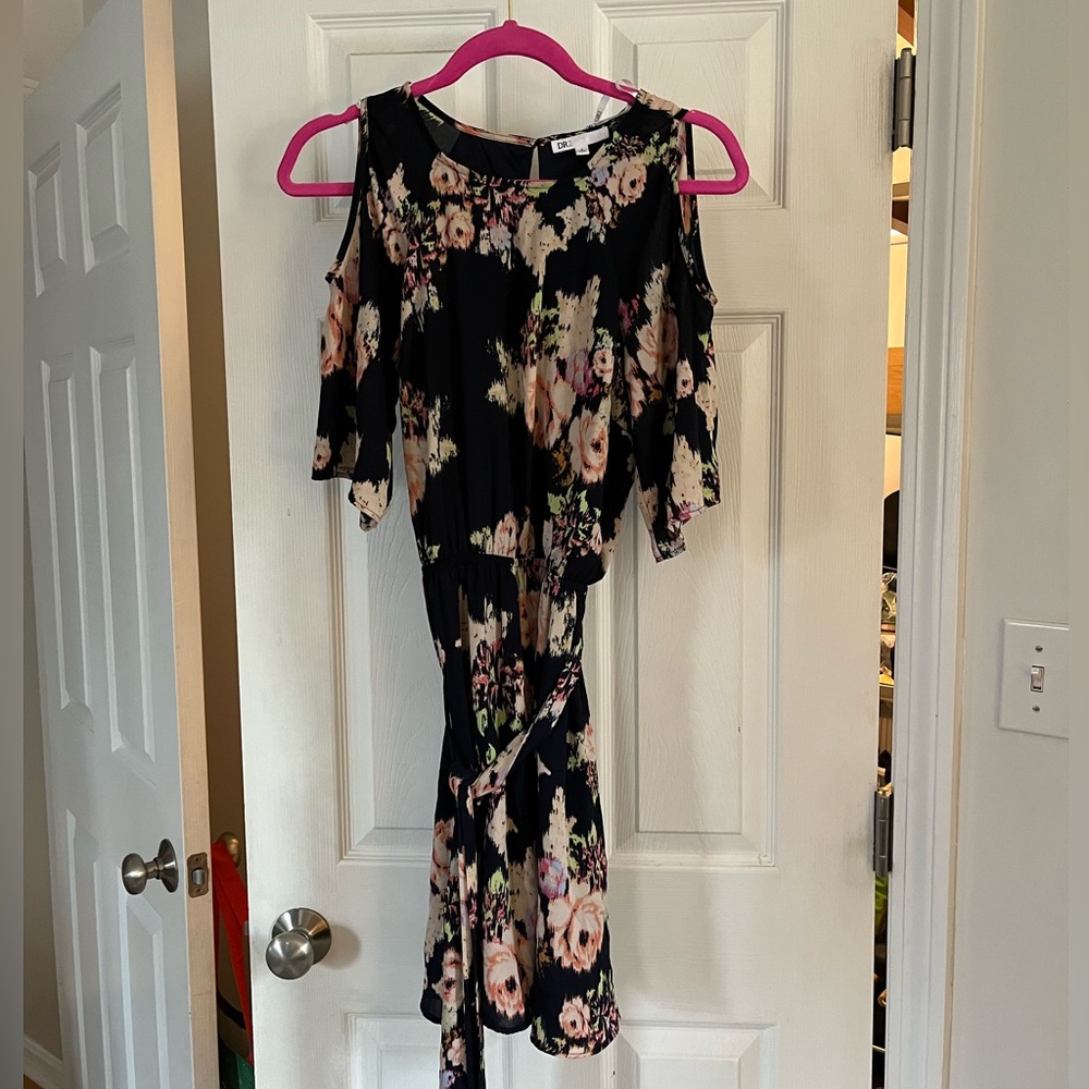 Black floral dress